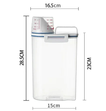 Grain Storage Container with Cup