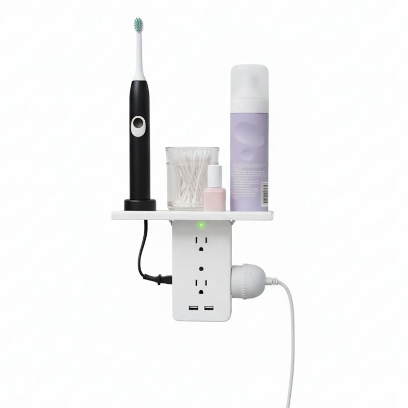 wall outlet extender - shelf with outlet