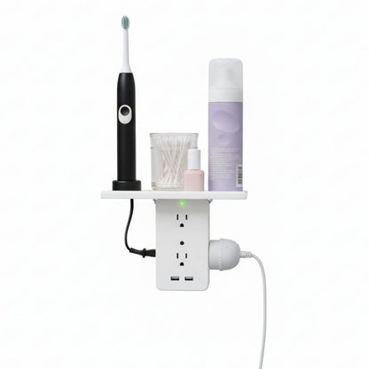 wall outlet extender - shelf with outlet