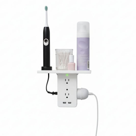 wall outlet extender - shelf with outlet
