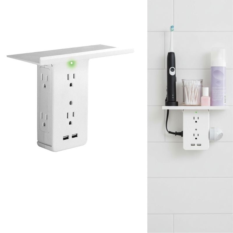 wall outlet extender - shelf with outlet