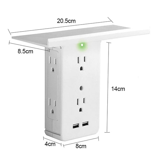 wall outlet extender - shelf with outlet