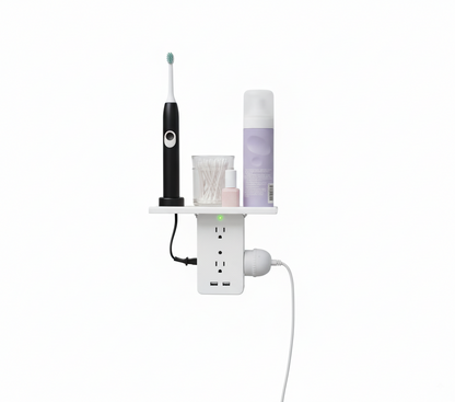 wall outlet extender - shelf with outlet